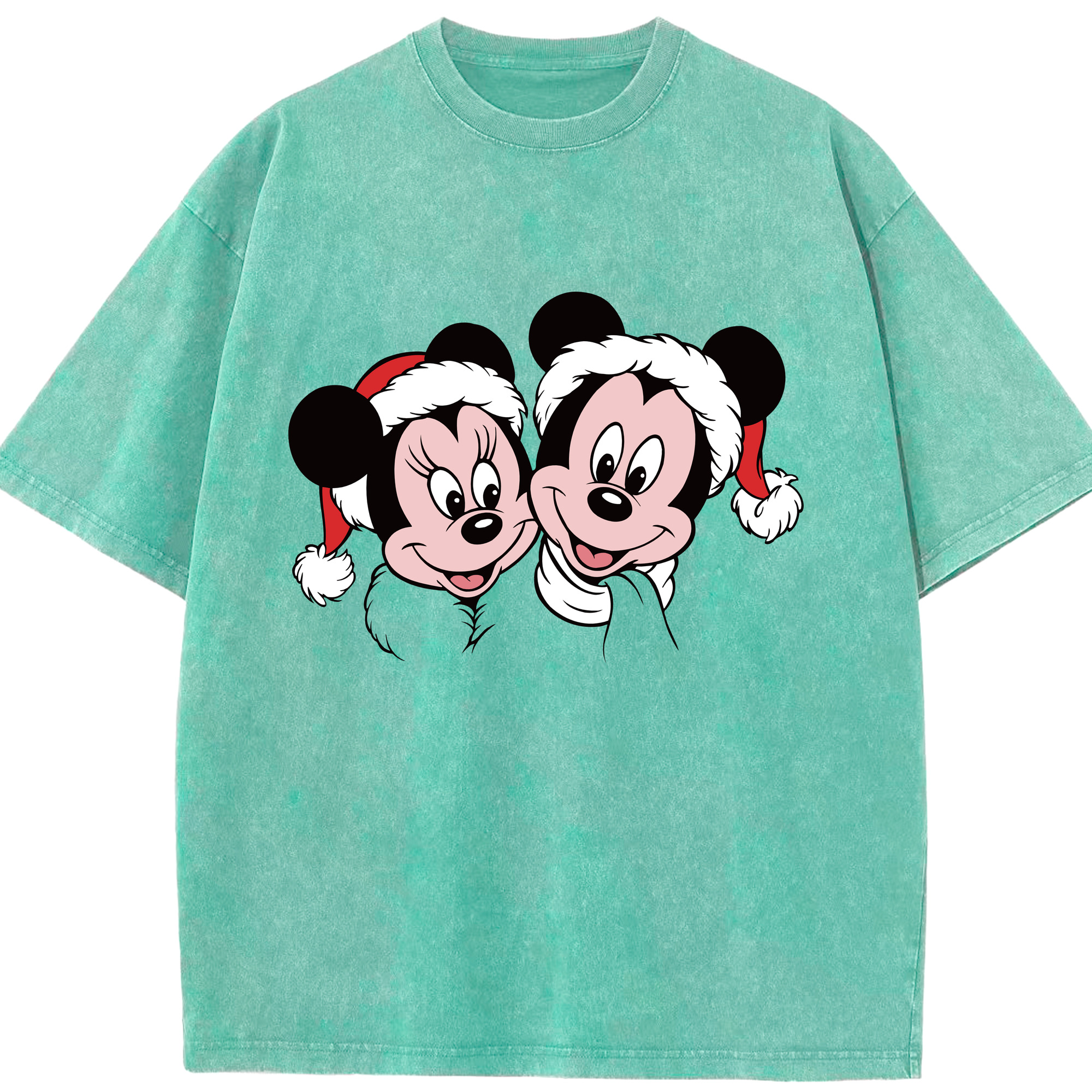 （画像用） ミッキーマウス Mickey Mouse 綿100% ヴィンテージ風 半袖Tシャツ（フロントプリント）